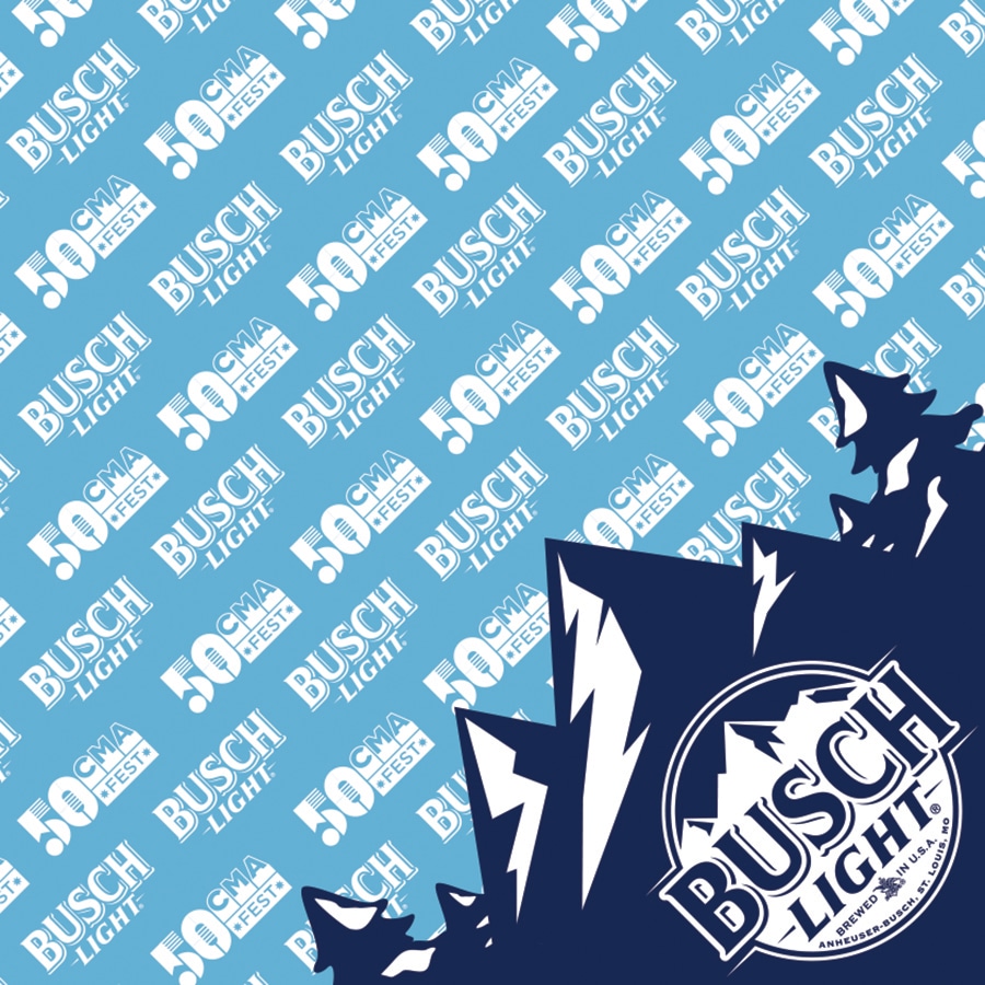 15307526 - Busch Light Rotary Proof black bandanna bandana zac brown band